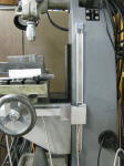 Typical mounting of a magnetic scale on the Z axis 
