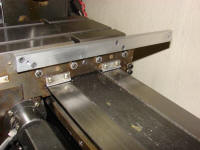 Mounting a "backer bar" for the cross slide scale